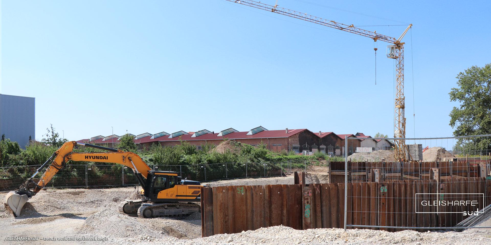 “GLEISHARFE süd” in Munich-Neuaubing: Now the trench work and earthworks begin